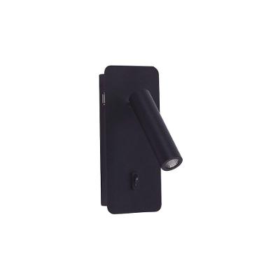 Arandela Astraled Arcavi Led Com Interruptor Bivolt Preto Ad-4033