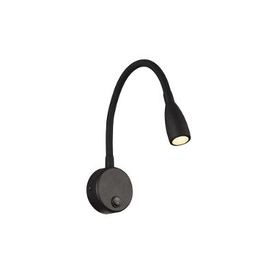Arandela Astraled Megrez Led Com Interruptor Bivolt Preto Ad-4055