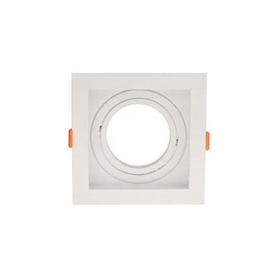 Spot De Embutir Recuado Astraled Berenices Para Lâmpada Par 30 Quadrado Branco Sp-7620