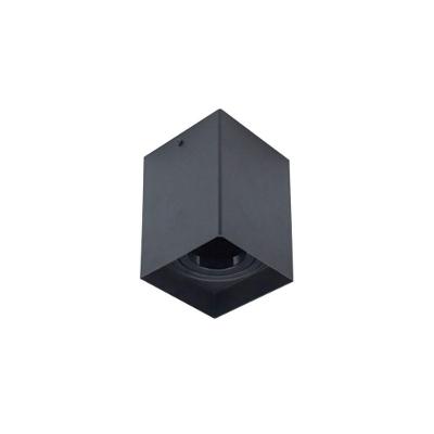 Spot De Sobrepor Astraled Carina Mr16 Gu10 Quadrado Bivolt Preto Ss-7803
