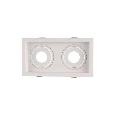 Spot De Embutir Recuado Astraled Berenices Para 2 Lâmpadas Par 20 Branco Sp-7638
