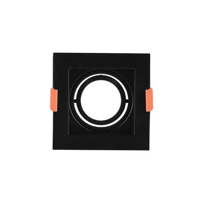 Spot De Embutir Recuado Astraled Berenices Para Lâmpada Par 30 Quadrado Preto Sp-7619