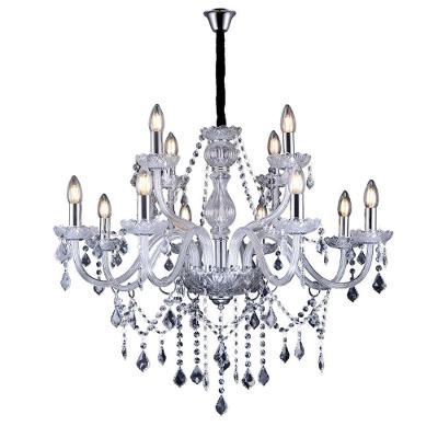 Lustre Pendente Taschibra Glam 12 Transparente E14 Bivolt