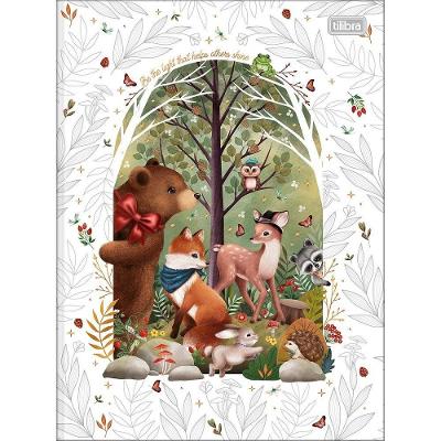 Caderno Brochura Capa Dura Universitário Loveland 80 Folhas Tilibra Branco