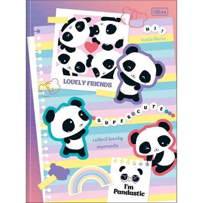 Caderno Brochura Capa Dura Universitário Lovely Friend 80 Folhas Tilibra Estampa 2