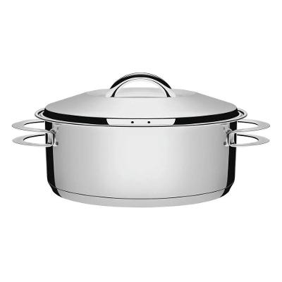 Caçarola Tramontina Solar Rasa Em Aço Inox 28 Cm 7,1 L