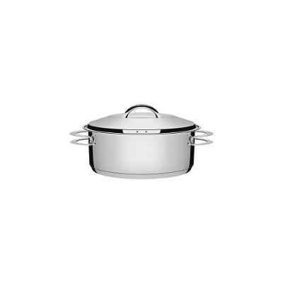 Caçarola Tramontina Rasa Solar Em Aço Inox Com Tampa 16 Cm 1,4 L