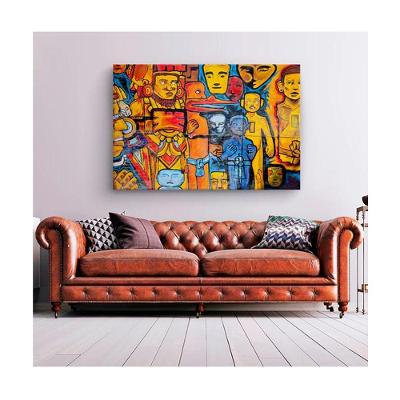 Quadro Decorativo Abstratos E Geometricos Art Funky Borda Infinita Tamanho:90 X 60 Cm
