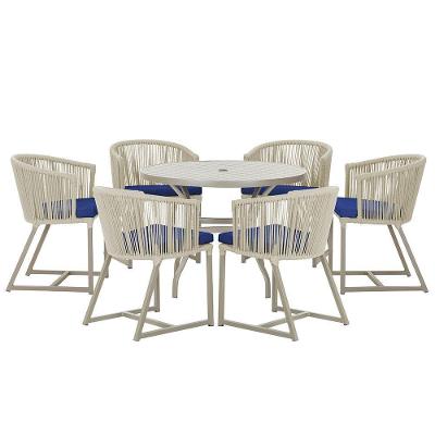 Mesa E 6 Cadeiras De Jantar Noronha Fendi E10 Trama Original Rami