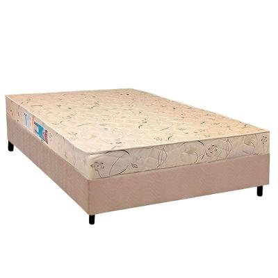 Conjunto Box Viúva: Colchão Espuma Luckspuma D26 Serene + Base Crc Suede Clean (128x188)