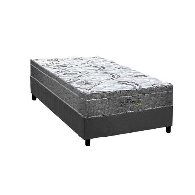 Conjunto Box Solteiro: Colchão Molas Probel Ensacadas Perfil + Base Crc Suede Gray (88x188)