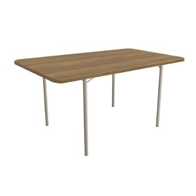 Mesa Para Cozinha Sena Com Tampo 1.60cm Niquel Nogueira Kappesberg