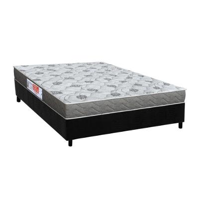 Conjunto Box Viúva: Colchão Espuma Orthoflex D45 Comfortpedic + Base Crc Suede Black (128x188)