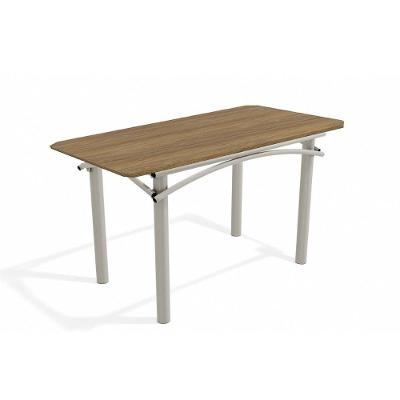 Mesa Para Cozinha Elba Com Tampo 1.60cm Niquel Nogueira Kappesberg
