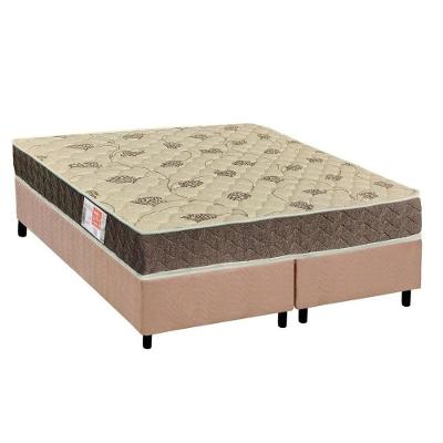 Conjunto Box Queen: Colchão Espuma Orthoflex D33 Comfortpedic + Base Crc Suede Clean (158x198)