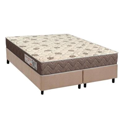 Conjunto Box Queen: Colchão Espuma Orthoflex D28 Comfortpedic + Base Crc Suede Clean (158x198)