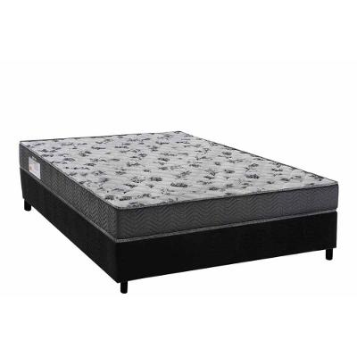 Conjunto Box Viúva: Colchão Espuma Ortobom D33 Anatômico Iso 100 Ultra Firme + Base Crc Suede Black (128x188)
