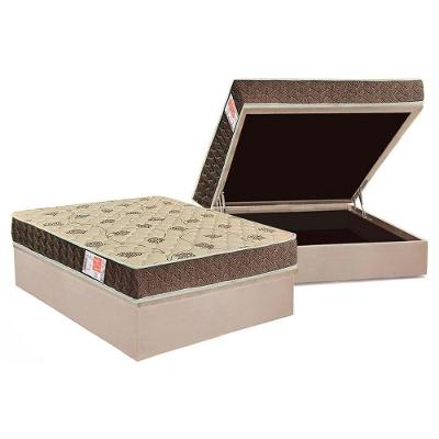 Conjunto Box Baú Casal: Colchão Molas Orthoflex D33 Comfortpedic Line + Base Crc Suede Clean (138x188)