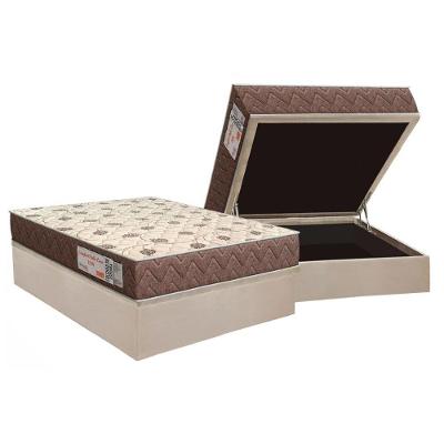 Conjunto Box Baú Casal: Colchão Molas Orthoflex D28 Comfortpedic + Base Crc Suede Clean (138x188)