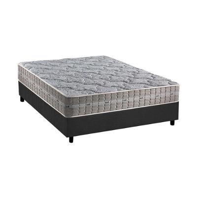 Cama Box Casal: Colchão Molas Masterpocket Ensacadas Royal + Base Crc Suede Gray (138x188)