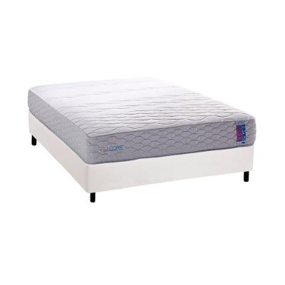 Conjunto Box Casal: Colchão Espuma Herval D33 - Ag 65 Feelcore + Base Crc Courano White (138x188)