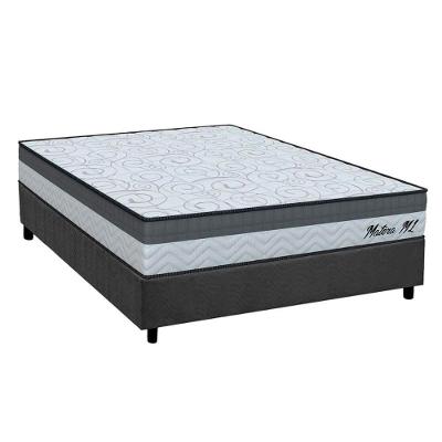 Conjunto Box Casal: Colchão Espuma Orthoflex D33 Matera Ml + Base Crc Suede Gray (138x188)