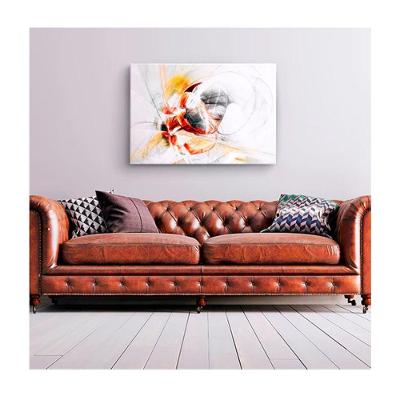 Quadro Decorativo Abstratos E Geometricos Clean Dynamic C- Moldura Preta Tamanho:100 X 70 Cm