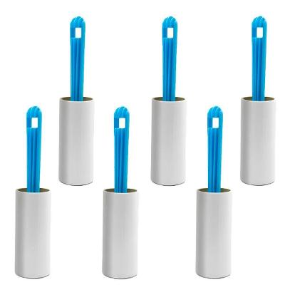 Kit 6 Removedor De Pelos Adesivo Giratório 60 Folhas 20cm