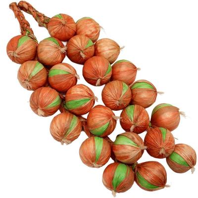 Kit 2 Decoração Tranças De Cebola Artificial Artesanal 47cm