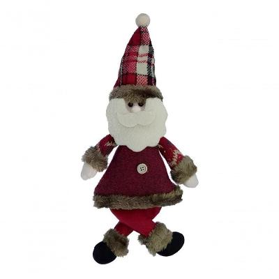 Kit 4 Boneco Pendente Papai Noel árvore Natal Tecido De 30cm