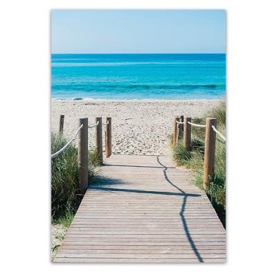 Quadro Decorativo Paisagem Praia Tela Em Canvas Ideal Para Sala Quarto E Hall (100x70cm)