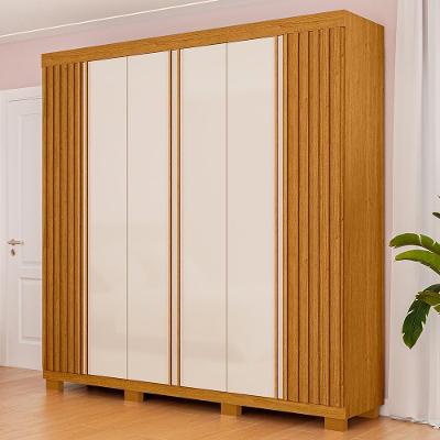 Guarda Roupa Casal Suíça 6 Portas Linhamobília Cinamomo Off White