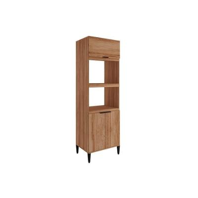 Torre Quente De Cozinha Paneleiro Alpha 2511 Com 2 Fornos 3 Portas 70cm Freijó