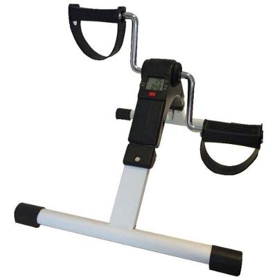 Mini Bicicleta Dobrável Preta com Monitor WCT Fitness