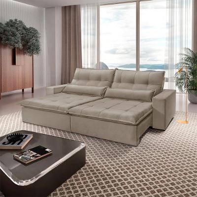 Sofá Grecia Veludo 02 Módulos De 100m B25cm Meu Sofá Online B002 Veludo Capuccino