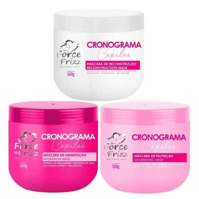 Cronograma Capilar Máscara Hidratação, Nutrição E Reconstrução 3x 500g