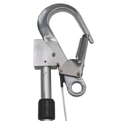 Vara De Manobra Sideup Telescópica 6 Metros Com Gancho 60mm, Mosquetão Oval E Corda 12mm