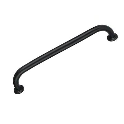 Alça Barra De Apoio 70cm Preto Inox Idoso Cadeirante Gestante Banheiro Box Corrimao Segurança Resistente Acessibilidade