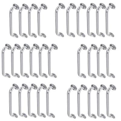 Alça De Apoio 50cm Barra Inox Kit 30 Unidades Deficiente Idoso Acessibilidade Banheiro Box Segurança Corrimao Suporte