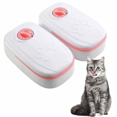 Alimentador Duplo Comedouro Inteligente Temporizador Raçao Agua Cachorro Gato Pet Bichos Alimentaçao Resistente Multiuso