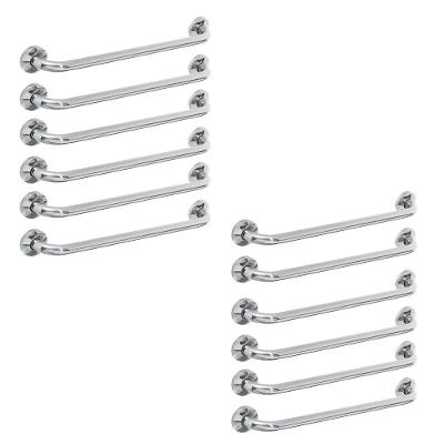 Alça De Apoio Barra Kit 12 Unidades 50cm Inox Banheiro Corrimao Acessibilidade Segurança