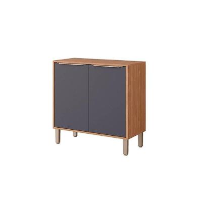 Gabinete De Cozinha Modulado Balcão Para Cooktop Divina Com 2 Portas 80cm Freijo-titanium - Mgm