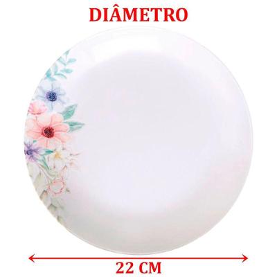 Kit Aparelho Jogo Jantar 30pçs 6pessoas Floratta Tramontina