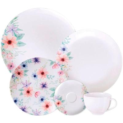Kit Aparelho Jogo Jantar 40pçs 8pessoas Floratta Tramontina