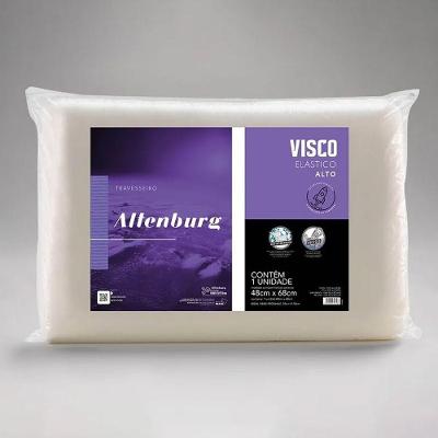 Travesseiro Visco Elástico Alto 48cm X 68cm Altenburg