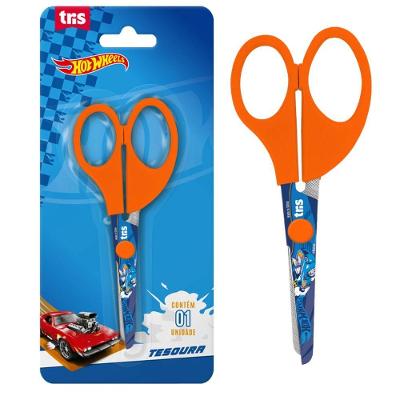 Tesoura Escolar Hot Wheels Tris - 13cm
