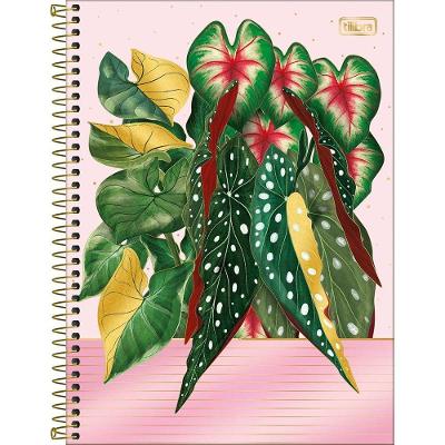 Caderno Universitário Naturalis Tilibra Capa Dura Espiral - 10 Matérias 160 Folhas Rosa