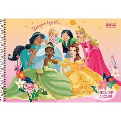 Caderno De Desenho Princesas Tilibra - 80 Folhas Stronger Together 2024