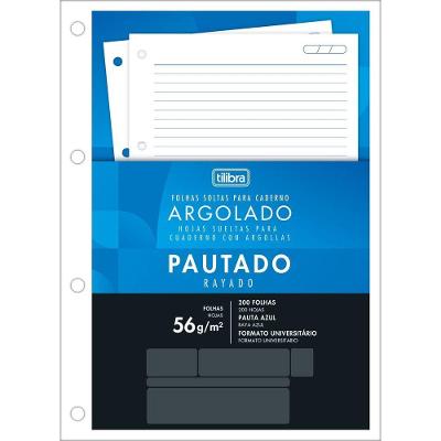 Refil Tiliflex P- Caderno Argolado Universitário Académie Tilibra - 200 Folhas