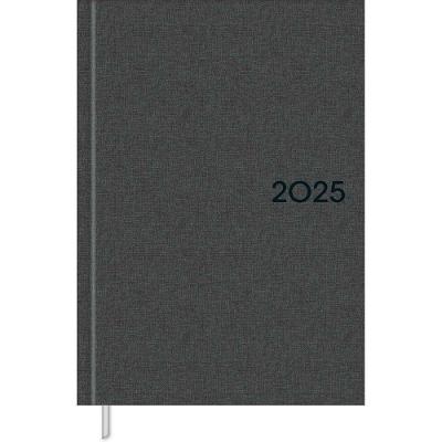 Agenda Executiva Costurada Diária Milano Chumbo 13,4 X 19,2 Cm Tilibra - 2025
